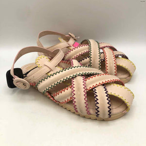 FARM RIO Pink Multi-Color Synthetic Zig Zag Sandal Shoe Size 38 US: 7-1/2 Shoes
