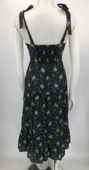 PAIGE Navy Yellow Floral Size X-SMALL Dress