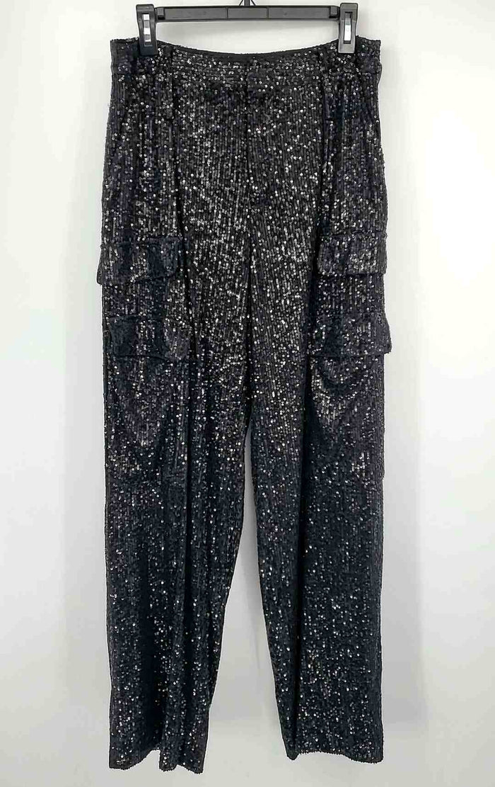 NOLI Black Sequined Wide Leg Size 6  (S) Pants