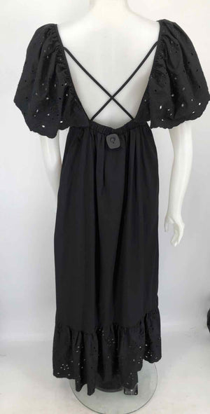 EN SAISON Black Cotton Tiered Size MEDIUM (M) Dress