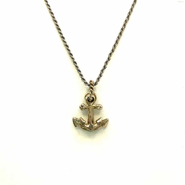 Silver Pre Loved Anchor 17" ss Necklace