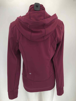 LULULEMON Burgundy Hoodie Zip Up Size MEDIUM (M) Activewear Jacket
