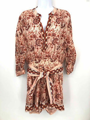 CLEOBELLA Russet Brown Pink Floral Shorts Size MEDIUM (M) Jumpsuit