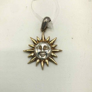 SERGIO BUSTAMANTE Sterling & Gold Filled Sun ss Pendant