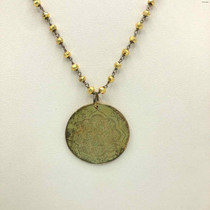 BARONI Goldtone Pre Loved Medallion ss Necklace