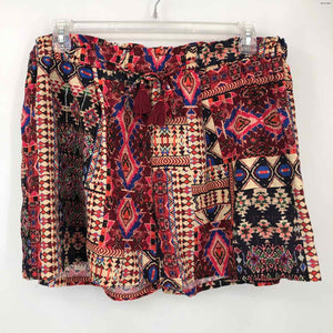 JOHNNY WAS Pink Beige Multi Print Shorts Size X-LARGE Shorts