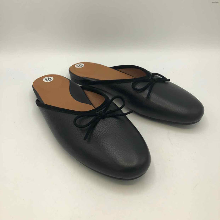 GENTLE SOULS Black Leather Mules Shoe Size 10 Shoes