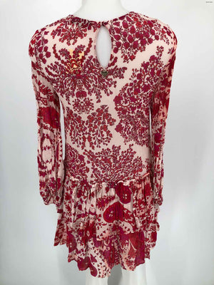 TWINSET Red & White Pink Floral Size SMALL (S) Dress