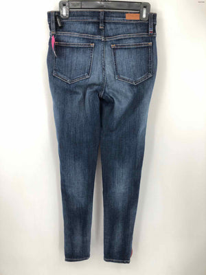 ETIENNE MARCEL Beige Red Denim Made in USA Skinny Size 26 (S) Jeans
