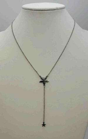 LUCKY BRAND Silvertone Pre Loved Starfish Necklace