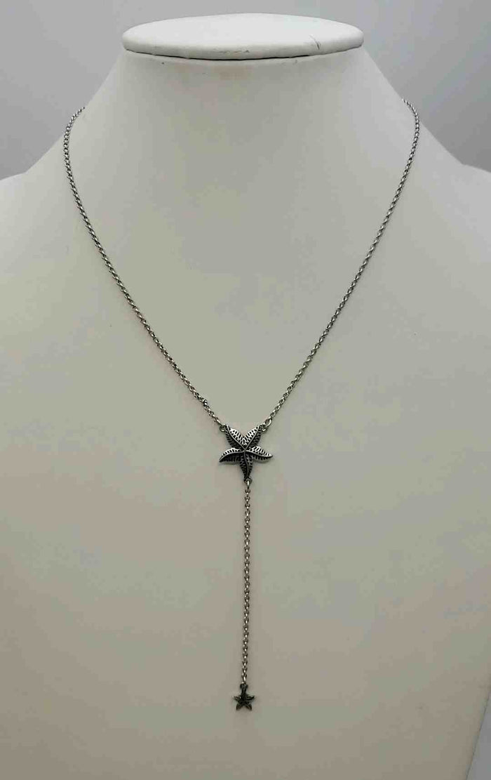 LUCKY BRAND Silvertone Pre Loved Starfish Necklace