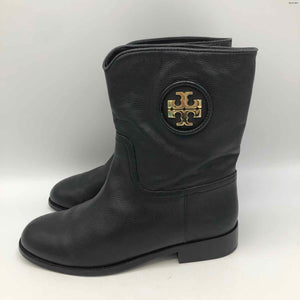 TORY BURCH Black Leather Shoe Size 7 Boots
