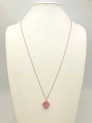 KENDRA SCOTT Pink Goldtone Adjustable Necklace