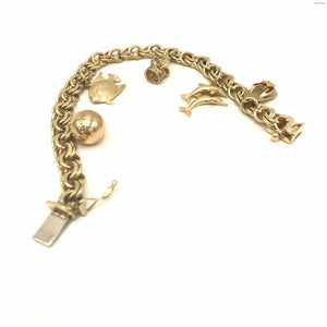 14K Gold charms 14k-Bracelet