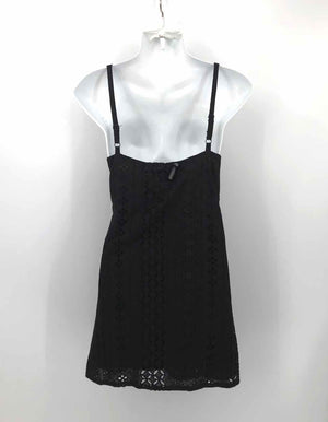 SANCTUARY Black 100% Cotton Eyelet Spaghetti Strap Size 4  (S) Dress