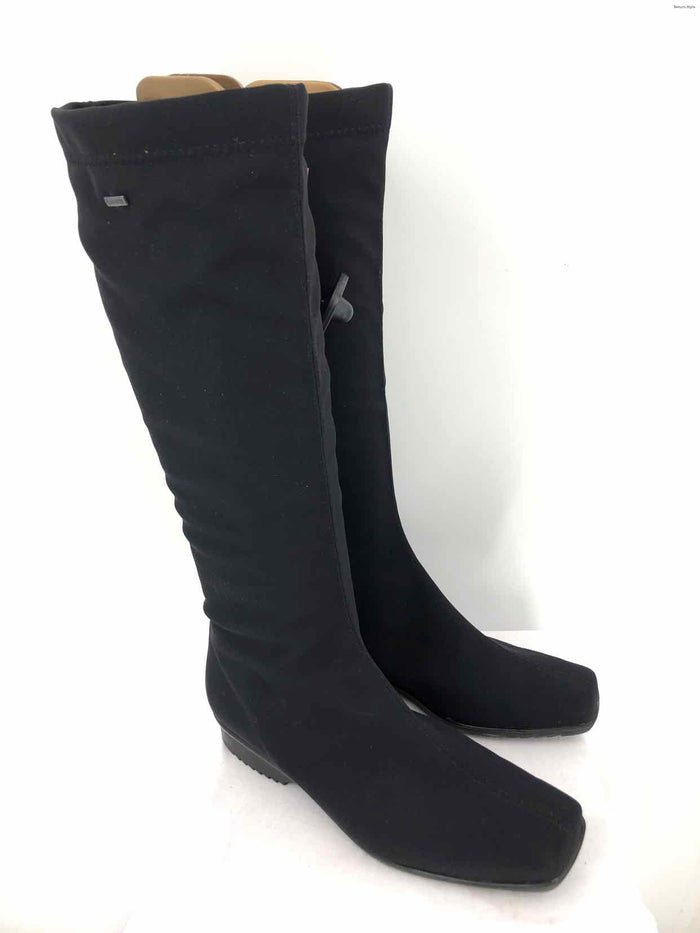 ARA Black Neoprene Zip Up Shoe Size 8 Boots