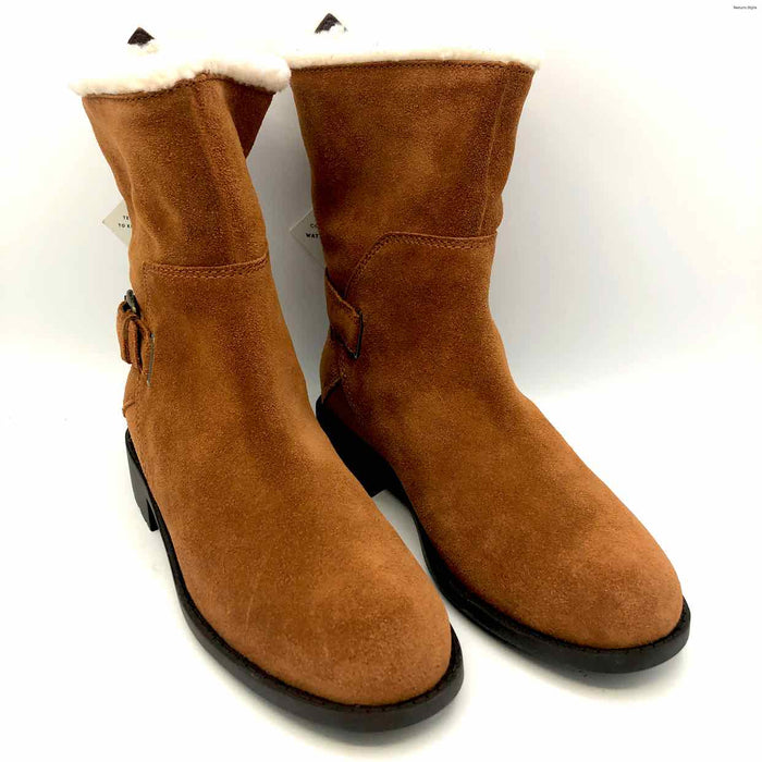 COLE HAAN Rust Brown Beige Suede Waterproof Shoe Size 6 Boots