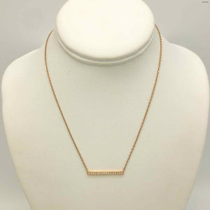 SWAROVSKI Rose Gold Crystal 14"-16" Necklace
