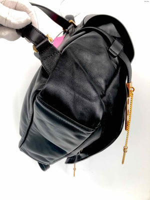 ANTHONY VACCARELLO Black Gold Leather Has Tag Backpack