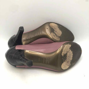 FENDI Mauve Brown Leather 3.5" Heel Shoe Size 37.5 US: 7 Shoes