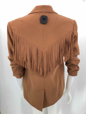 CINQ A SEPT Tan Fringe Blazer Women Size 4  (S) Jacket