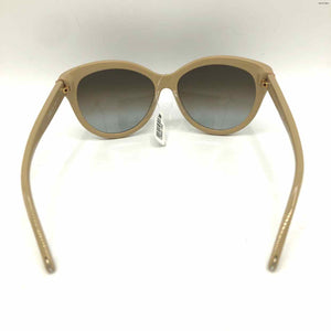 CHLOE Beige Goldtone Pre Loved Decor Cat Eye Sunglasses