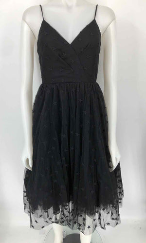 J CREW Black Lace Stars Cami Size 2  (XS) Dress