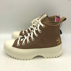 CONVERSE Tan Off White High Top Shoe Size 8 Shoes
