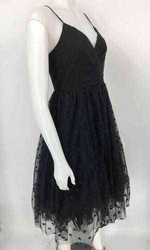 J CREW Black Lace Stars Cami Size 2  (XS) Dress