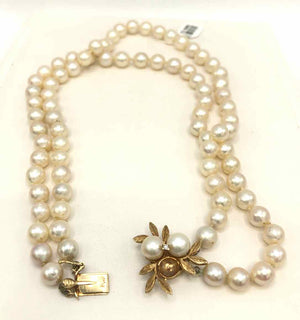 White Pearl 14k Gold AS IS 14k-Necklace