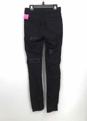 YSL - YVES ST LAURENT Black Made in Italy Distressed Skinny Size 25 (XS) Jeans