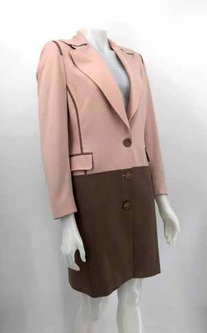 NICOLAS VILLANI Pink Taupe Made in Italy Coat Women Size 38 (Small) Coat