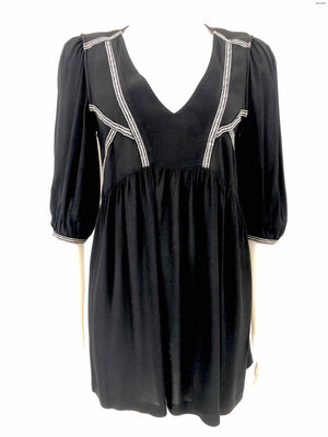 BA&SH Black White Longsleeve Size X-SMALL Dress