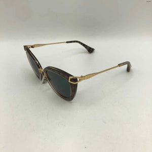 SONIX Gold Black Glitter Cat Eye Sunglasses w/case