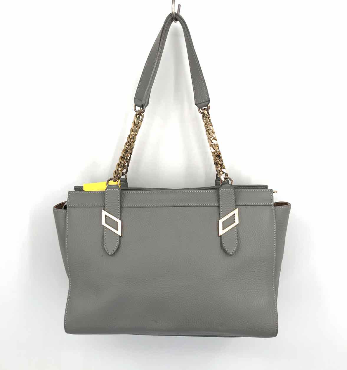 HENNESSY Grey Leather N/S Two Way Tote Messenger Purse-Near Mint | eBay