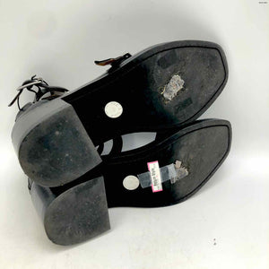 RAG & BONE Black Leather 2.25" Chunky Heel Shoe Size 38 US: 7-1/2 38 Shoes