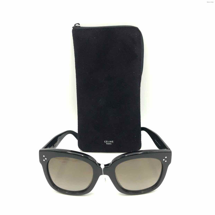 CELINE Black Pre Loved Sunglasses w/case