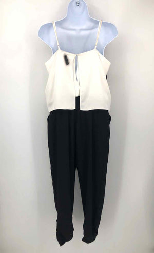 PARKER Black White Sleeveless Pants Size SMALL (S) Jumpsuit