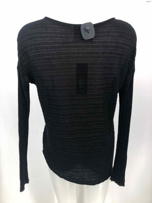 EILEEN FISHER Black Harem Ribbed Longsleeve Size X-SMALL Top