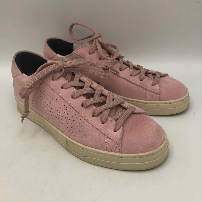 P448 Pink White Suede Sneaker Shoe Size 39 US: 8-1/2 Shoes