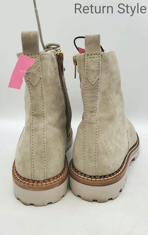 VINCE Beige Suede Leather Ankle Boot Shoe Size 8 Boots