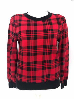 KATE SPADE Red Black Plaid Size SMALL (S) Sweater