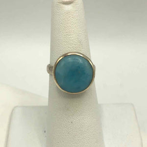 Sterling Silver Larimar New! SZ 6 Ring SS