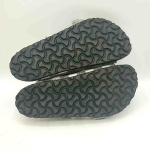 BIRKENSTOCK Black White & Black Wool Plaid Sandal Shoe Size 36 US: 6 Shoes