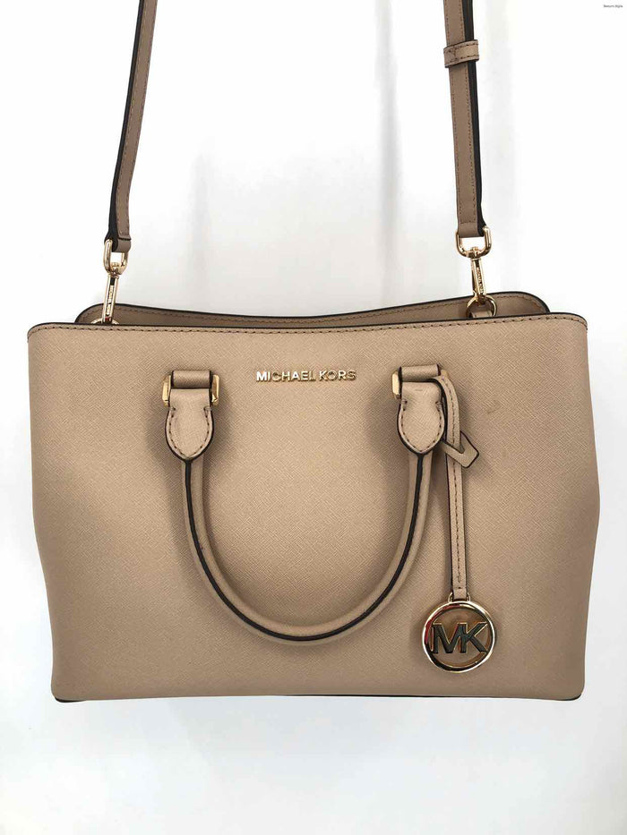 Tan Michael Kors Purse With Matching Wallet - Women's handbags