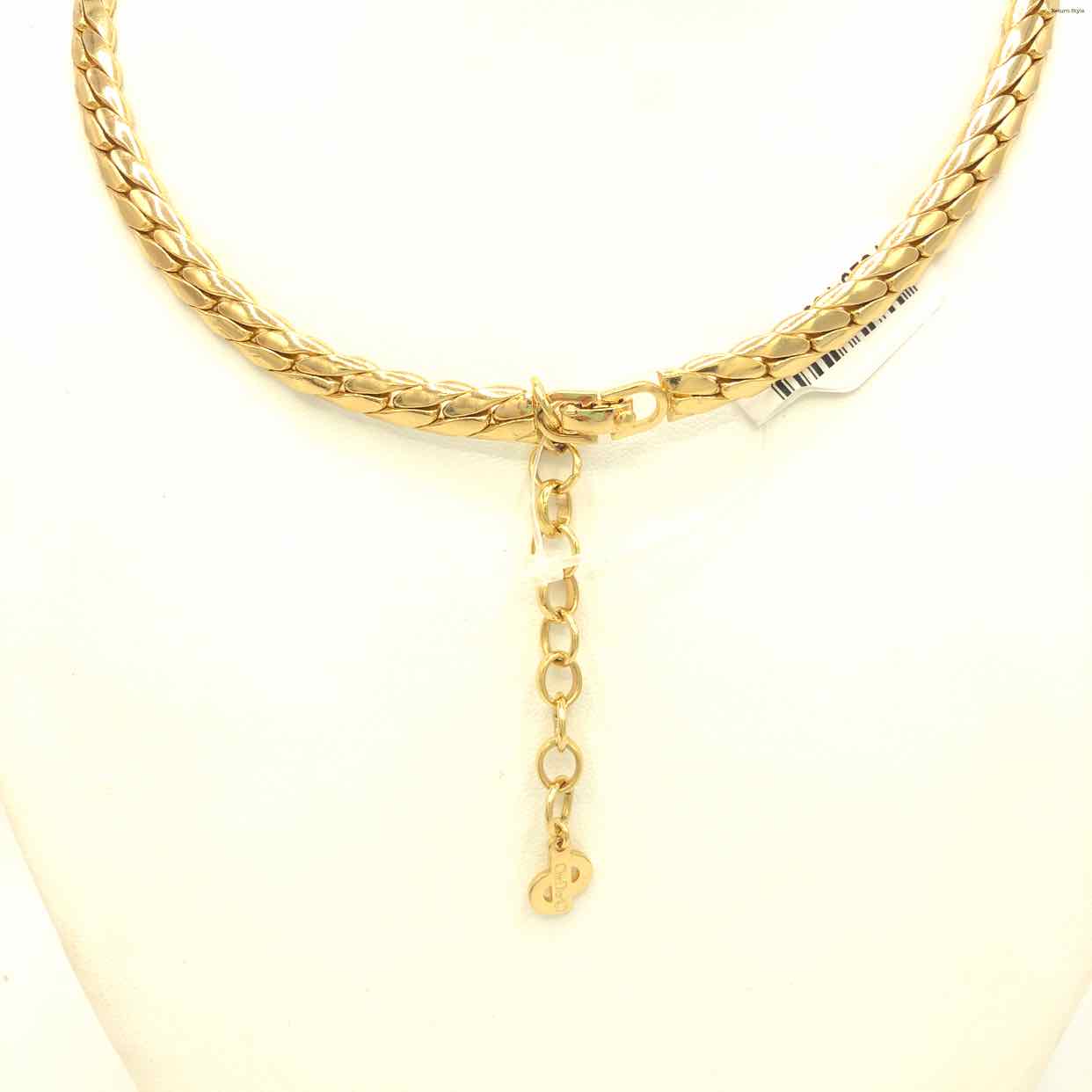 Christian Dior CHRISTIAN DIOR Logo Necklace Gold EIT0260P10054 – NUIR  VINTAGE