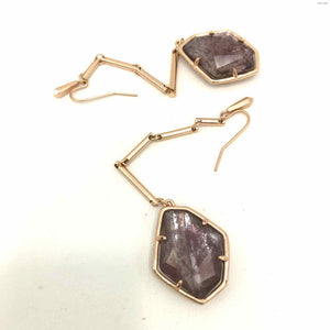 KENDRA SCOTT Rose Gold Purple Mica Pre Loved Earrings
