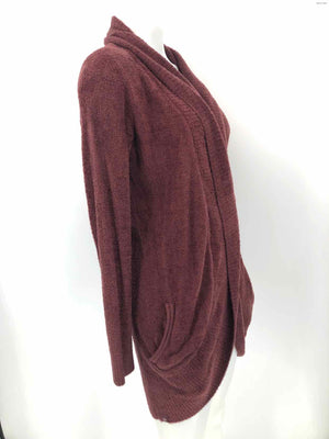 BAREFOOT DREAMS Burgundy Cardigan Size SMALL (S) Top