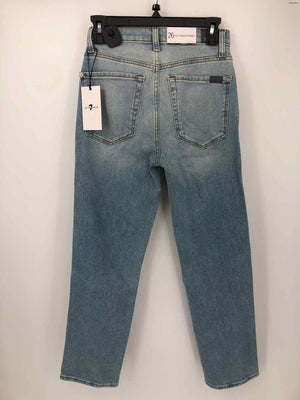 FOR ALL MANKIND Blue Denim Distressed Straight Leg Size 26 (S) Jeans