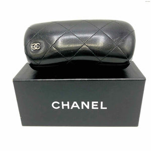 CHANEL Black Quilted Sunglasses Case